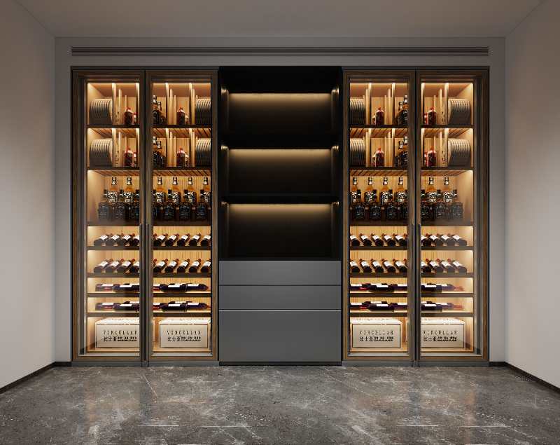 家用高檔不銹鋼酒柜